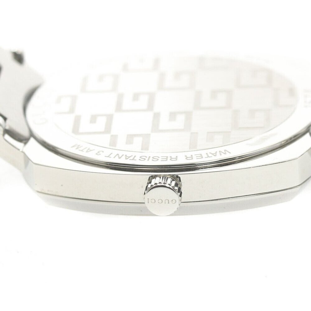 GUCCI Grip watch 157.4/YA157401 Date white Dial Quartz Men's Watch - Picture 5 of 12